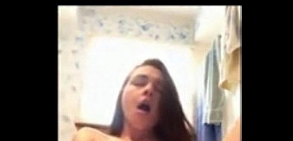 Hot Nympho Teen GF cumming with her powerful vibrator on cam